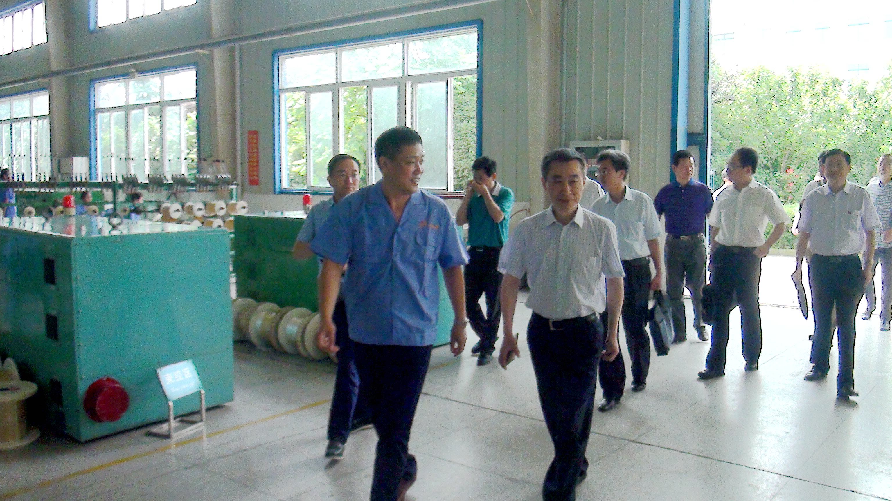 淮南市副市長、市金融辦、市經信委等部門調研我公司